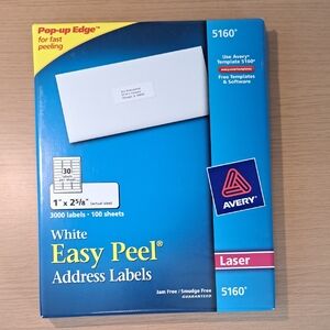 Avery White Easy Peel Address Labels